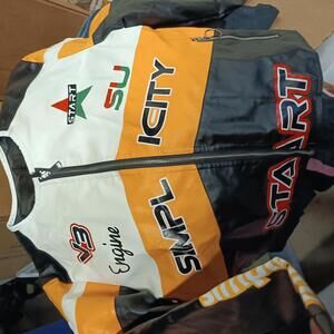 Stylish Colorblock Leather Jacket for Women